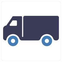 Truck and vehicle icon concept vector