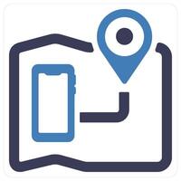 Mobile Navigation and gps icon concept vector