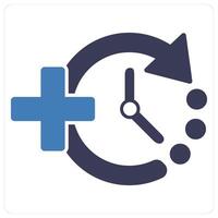 Add Time and clock icon concept vector