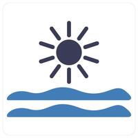 Morning View and ecology icon concept vector