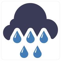 Rain and weather icon concept vector