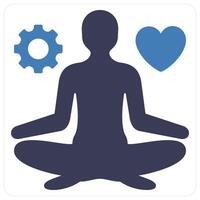 Stress management and anxiety icon concept vector