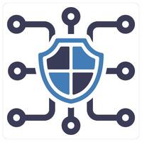 BlockChain and network icon concept vector