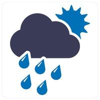 Rainy Day and weather icon concept vector