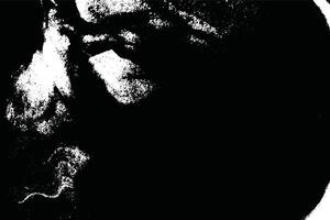 Monochromatic Black and White Texture with Grunge, Grainy Effects, and Celestial Noir Design Elements vector