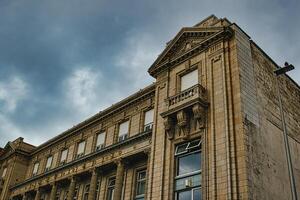 Ornate Historical Building Under Cloudy Sky in Blackpool, UK photo