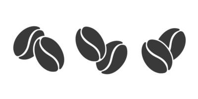 Coffee beans icon illustration vector