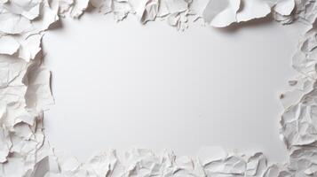 White recycled craft paper texture as background. Grey paper texture. Neural network photo
