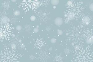Beautiful Snowflake and bokeh Christmas background design vector