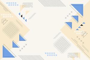 Abstract geometric background design with lines and triangle accents vector