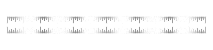 12 inches measuring tool template. Scale for ruler in inches. Length measurement math, distance, height. Inches measuring scale. Sewing tool icon. vector
