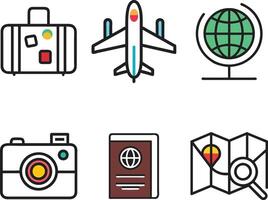 Travel Icons Set vector