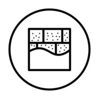 Concrete Texture icon line illustration vector