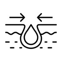 Pore Refinement icon line illustration vector