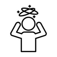 Common Symptoms icon line illustration vector