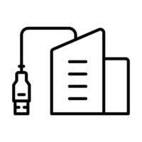 Office Hub icon line illustration vector