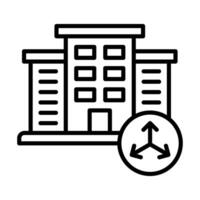 Office Axis icon line illustration vector