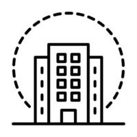 Corporate Hub icon line illustration vector