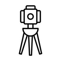 Surveyor Tool icon line illustration vector