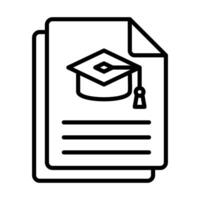 Study Protocol icon line illustration vector