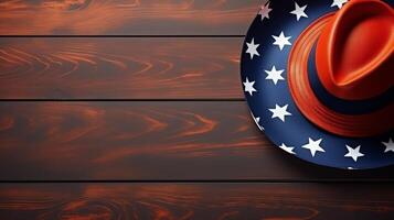 Festive background for American Independence Day. Neural network photo