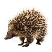 A Close-Up View of a Spiky Echidna png