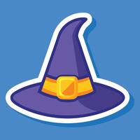 Charming Sorcery The Classic Witch Hat in Bold Colors vector