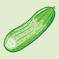 Crisp and Refreshing The Classic Cucumber vector