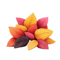autumn leaves on transparent background png