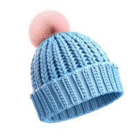3D icon cartoon Knitted hat minimalist isolate on transparent background png