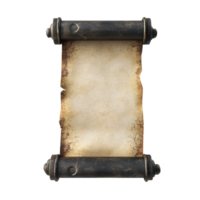 an old scroll on a transparent background png