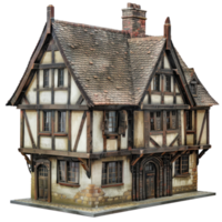 Tudor House isolate on transparency background png