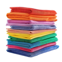 Microfiber cloths side view full length isolate on transparency background png