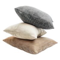 Modern Pillows side view full length isolate on transparency background png