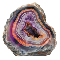 Beautiful Agate front view isolate on transparency background png