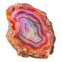 Beautiful Agate top view isolate on transparency background png