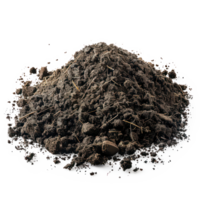 Pile of soil isolate on transparency background png