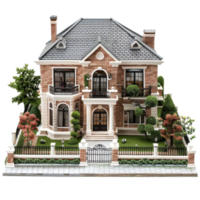 Villa isolate on transparency background png