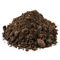 Pile of soil isolate on transparency background png