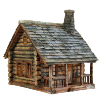 Log Cabin isolate on transparency background png