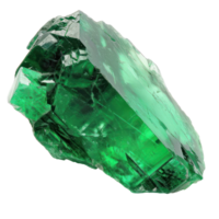 Emerald isolate on transparency background png