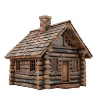Log Cabin isolate on transparency background png