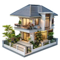 Villa isolate on transparency background png
