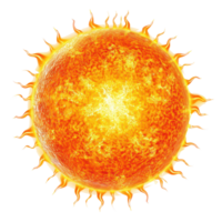 sun isolate on transparency background png