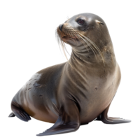 Seal full body isolate on transparency background png
