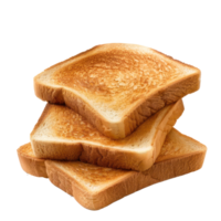 Bread Toast front view full length isolate on transparency background png