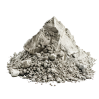 Cement dust pile isolate on transparency background png