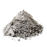 Cement dust pile isolate on transparency background png