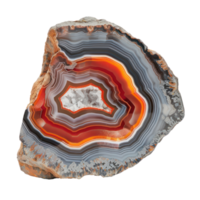 Beautiful Agate front view isolate on transparency background png