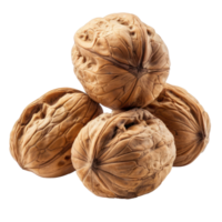 Closeup Walnuts isolate on transparency background png